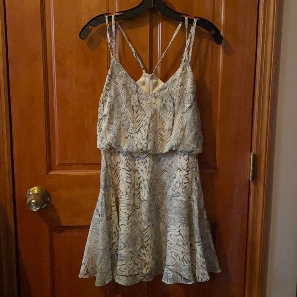 NWT Beige Printed Dress Size 0